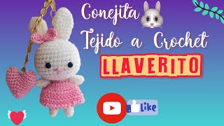 CONEJITA 🐰AMY LLAVERO A CROCHET heydcrochet PASO A PASO [upl. by Tyrone]