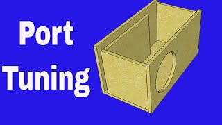 Understanding Port Length Box Volume and Tuning Frequency [upl. by Auqenet]