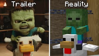 Minecraft Movie Trailer vs Reality [upl. by Ardene40]