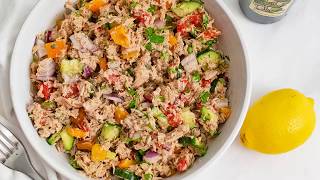 No Mayo Tuna Salad Recipe Mediterranean [upl. by Pachston]