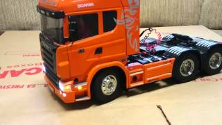 Tamiya RC Scania R620 Highline 114 w MFC01 [upl. by Gazzo998]