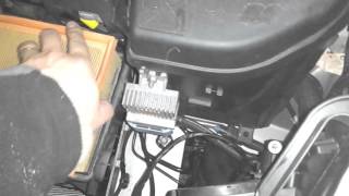 How to replace air filter on a Peugeot 5008 [upl. by Vinia]