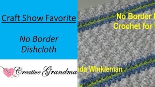 No Border Dishcloth Crochet for Beginners Crochet Tutorial [upl. by Abbotson]