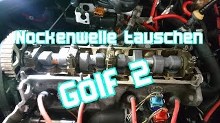 Golf 2 Nockenwelle tauschen [upl. by Idnal]