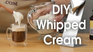 DIY whipped cream in 60 seconds [upl. by Dlarej300]