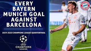 All EIGHT goals scored by Bayern Munich vs Barca  Champions League Quarterfinal Highlights [upl. by Leavelle]