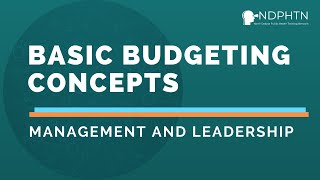 L029 Basic Budgeting Concepts  Leadership and Management [upl. by Pauline]