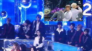 Wanna One IU Reaction to BTS Spring Day MMA 2017 [upl. by Hsur]