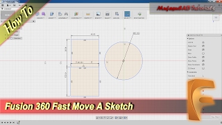 Fusion 360 How To Move A Sketch [upl. by Gaspar]