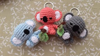 Koala amigurumi llavero tejido a crochet  tutorial paso a paso [upl. by Robinetta]