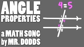 Colin Dodds  Angle Properties Math Song [upl. by Dannye]