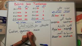 Belirtili isim tamlaması مضاف و مضاف اليه في اللغة التركية A1 المستوى الاول [upl. by Harelda]