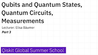 3 Qubits and Quantum States Quantum Circuits Measurements  Part 3 [upl. by Essie]