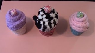 Simple Crafts Cozy Sock Cupcake wRebsraggs episode 3 [upl. by Acired]