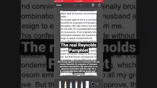 The real Reynolds Pamphlet [upl. by Gunn413]