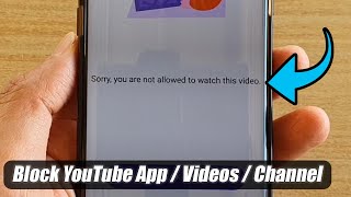 How to Block YouTube App VideosChannel on Android Phone [upl. by Akinor]