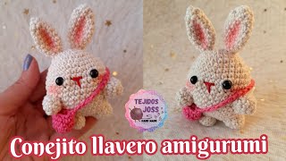 Conejito Llavero Amigurumi  Tejidosjoss [upl. by Thomsen330]