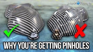 WHY YOURE GETTING PINHOLES IN YOUR HYDROGRAPHICS  Liquid Concepts  Weekly Tips and Tricks [upl. by Eniaral]