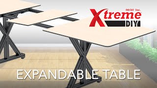 8020 Xtreme DIY  Expandable Table [upl. by Goat]