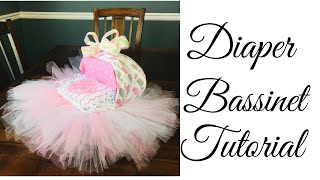 Baby Diaper Bassinet Carriage Tutorial [upl. by Akena]