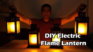 DIY Electric Flickering Gaslight Lantern Build  Faux Candle [upl. by Scheck]