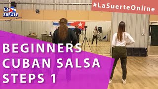 Beginners Cuban Salsa Steps Course  Class 1 [upl. by Nevear]