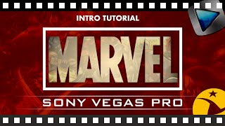 INTRO MARVEL ANIMACIÓN TUTORIAL SONY VEGAS PRO 11 12 y 13 [upl. by Myk]