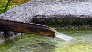 Zen Garden  Water Relaxation  Spiritual Cleansing  Mindfulness  Tetsubachi Granite Basin [upl. by Asilet57]