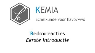 Redoxreacties Eerste introductie [upl. by Siriso]