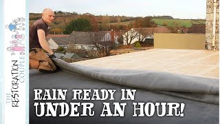 How To Fit An Epdm Roofing Rubber Membrane [upl. by Nnayr]