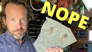 I HAMMERED QUARTZ COUNTERTOP  How Durable is Quartz [upl. by Arraic807]