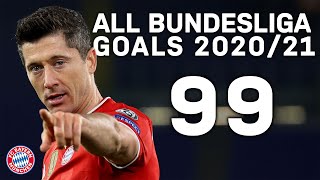 Sané Müller Davies and lots of Lewandowski  All 99 FC Bayern Bundesliga Goals 202021 [upl. by Bonucci]