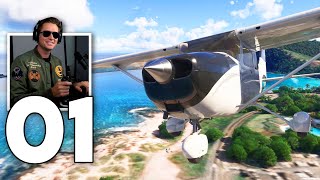 Microsoft Flight Simulator 2024 Career  Part 1  The Beginning [upl. by Arrat947]