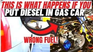 This is WHAT HAPPENS if you put DIESEL in a GAS Car [upl. by Kcirdnekel]