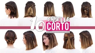 10 peinados fáciles para cabello corto o media melena  Patry Jordan [upl. by Benedick360]