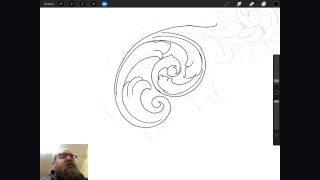 How to draw Scroll work for metal engraving [upl. by Bronez]