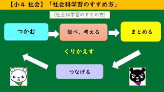 【小４社会①】社会科学習の進め方 [upl. by Lateh238]