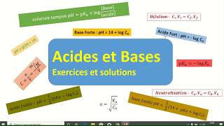 Exercices Acides et Bases [upl. by Eivla]