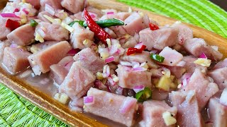 Kinilaw Na TUNA  Filipino Style Tuna Ceviche [upl. by Swords]