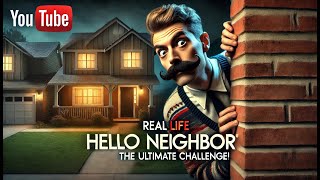 Hello Neighbor In Real Life in the Dark  DavidsTV [upl. by Assiralc]