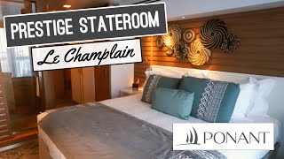 Ponant Le Champlain  Prestige Stateroom Tour [upl. by Betti]