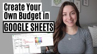 How To Build Your Own Budget in Google Sheets  GOOGLE SHEETS DEMOTUTORIAL [upl. by Klimesh230]