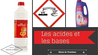 Les acides et les bases physiquechimie  3ème [upl. by Ahsinauq352]