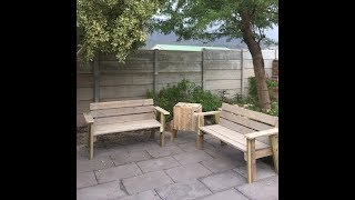 How to make pallet garden furniture in an afternoon a quick and easy way  woodworking How To Diy [upl. by Tucker294]