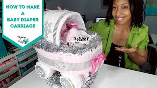 My First Time Making A Baby Diaper CarriageBassinet [upl. by Ariella453]