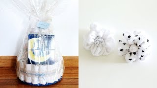 Diaper Cake and Washcloth Flower Tutorial [upl. by Nylanej900]