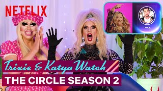 Drag Queens Trixie Mattel amp Katya React to The Circle Season 2  I Like to Watch  Netflix [upl. by Ytomit]