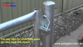 Gate Latch 2 way for round pipe and square [upl. by Lourdes]