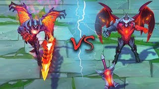 AATROX ALL SKINS Old VS New Comparison Rework  League of Legends [upl. by Cleti]