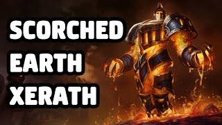 SCORCHED EARTH XERATH SKIN SPOTLIGHT  LEAGUE OF LEGENDS [upl. by Rehpotsyrhc709]